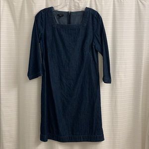 TALBOTS Jean shift dress